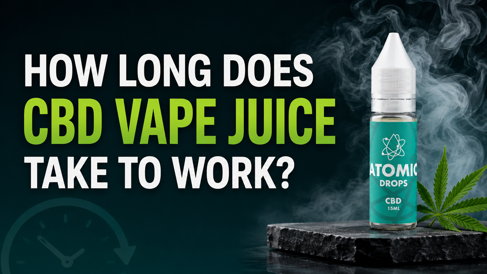How Long Does CBD Vape Juice Take to Work?