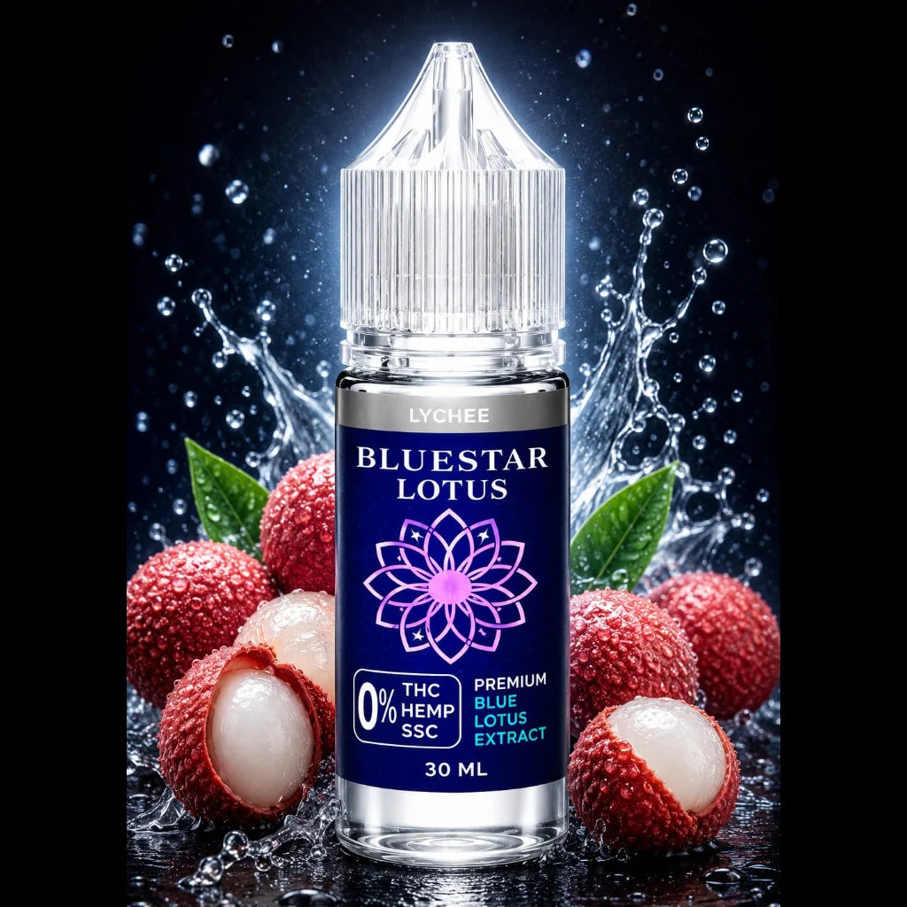 BLUESTAR LOTUS - Premium THC-Free Vape Juice 30ML 100% Compliant