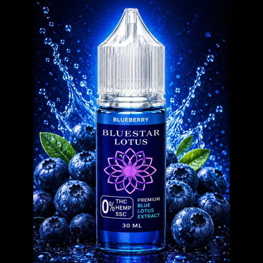 BLUESTAR LOTUS - Premium THC-Free Vape Juice 30ML 100% Compliant