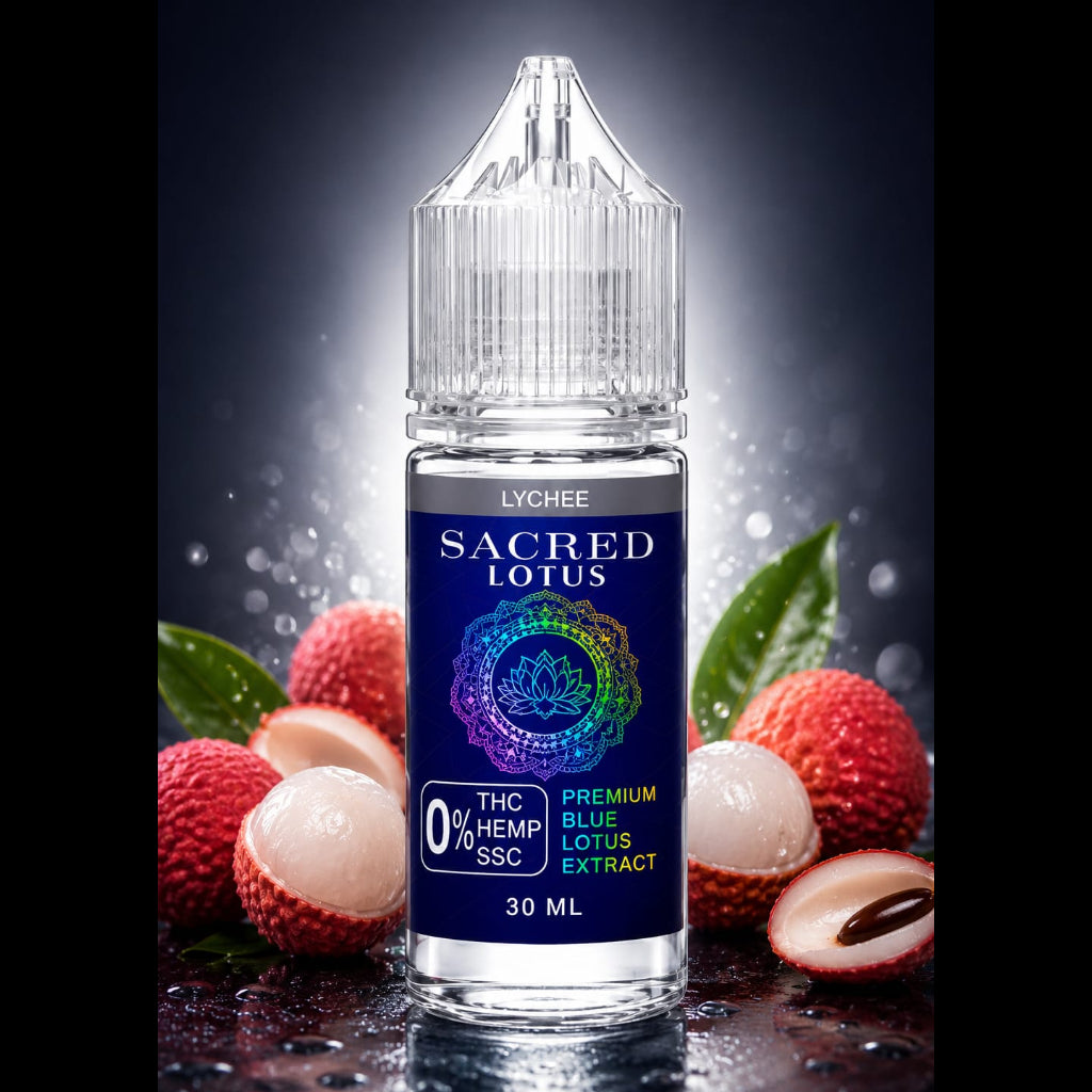 SACRED LOTUS  - Premium THC-Free Vape Juice 30ML 100% Compliant